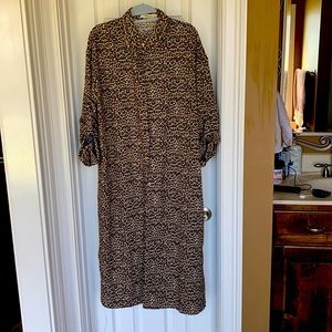 Ladies Boutique Leopard Dress Large Molly Green NWOT